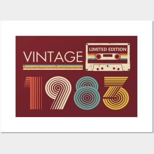 Vintage 1983 Limited Edition Cassette Posters and Art